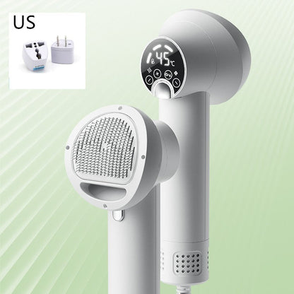 Paw Brew™ Smart Pet Dryer & Grooming Brush – Quiet, Fast & Fuss-Free